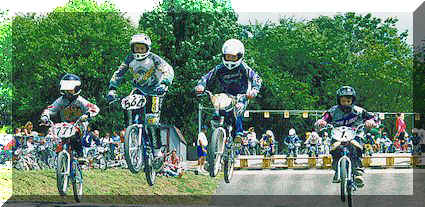 Racing at Flemington in September 97